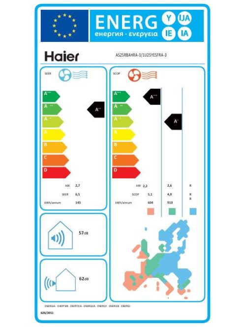 HAIER REVIVE + oldalfali split 2,5 kW