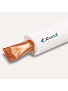   Fehér PE szigetelésű rézcső, klímacső (25m/tekercs) 3/8" (10-es), Ottocool  