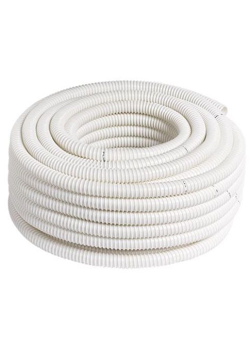 Spirálcső, gégecső kondenzvíz elvezetésére D20, fehér PVC (1 tek/30m)