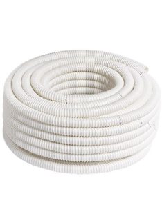   Spirálcső, gégecső kondenzvíz elvezetésére D16, fehér PVC (1 tek/30m)