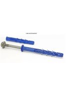 Rawplug, Klímatartó konzolhoz peremes dübel, hatlapfejű peremes csavarral M10X160mm