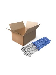   Rawplug, Klímatartó konzolhoz peremes dübel, hatlapfejű peremes csavarral M10X240mm