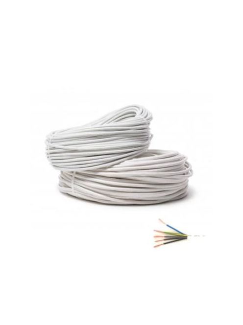 MT 5x1,5 fehér 300/500V PVC szigetelésű sodrott réz erű hajlékony tömlővezeték